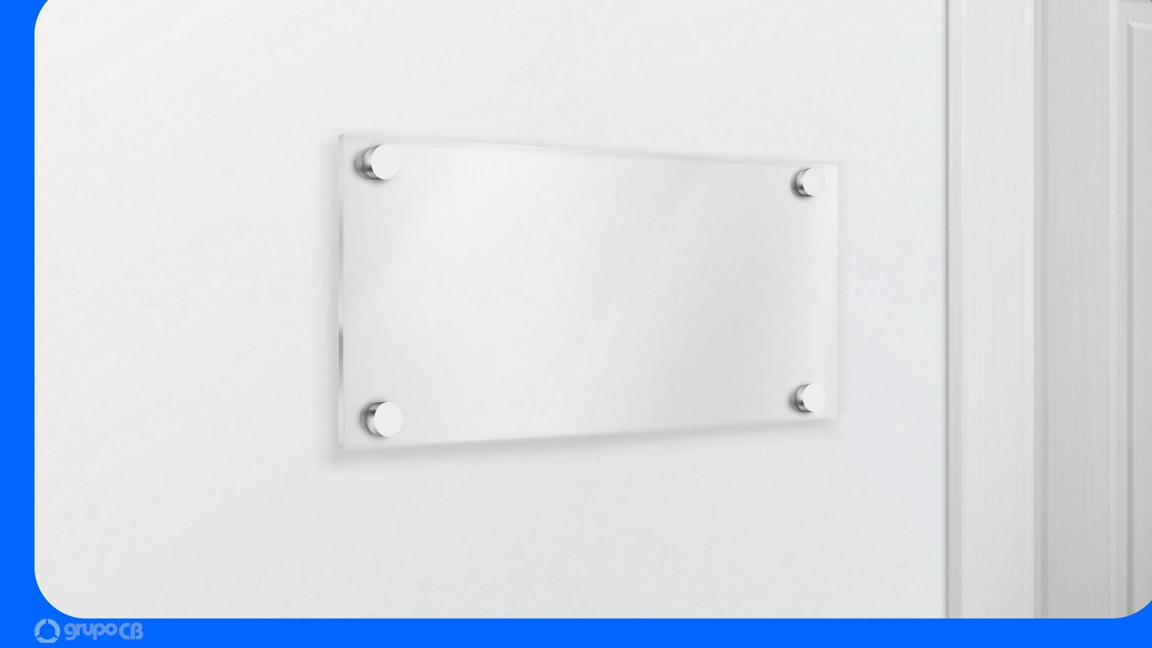 Placa de acrílico personalizada para empresas em Curitiba